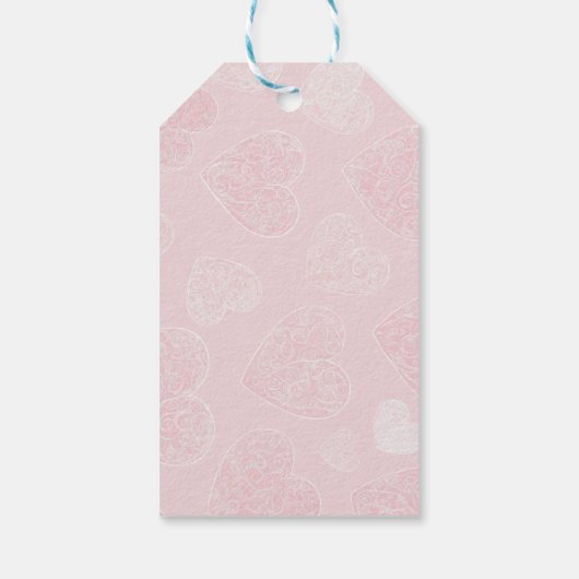 Pink Donut & Candy Party Suite ギフトタグ (裏面)