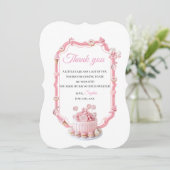 Pink Donut Candy Theme サンキューカード (スタンド正面)