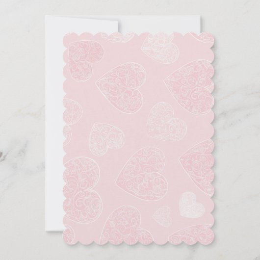 Pink Donut & Candy Theme Birthday Invite 招待状 (裏面)