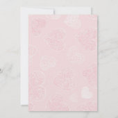 Pink Donut & Candy Theme Birthday Invite 招待状 (裏面)