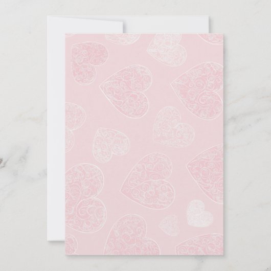 Pink Donut & Candy Theme Birthday Invite 招待状 (裏面)