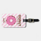 Pink Donut Luggage Tag ラゲッジタグ (正面横)