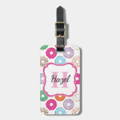 Pink Donut Luggage Tag ラゲッジタグ (正面縦)