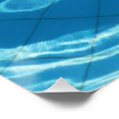 Pink Donut Pool Float in Crystal Blue Water ポスター (コーナー)