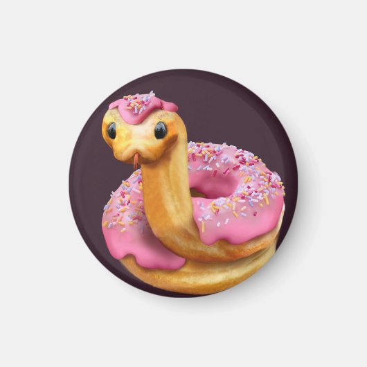 Pink Donut Snake マグネット (正面)