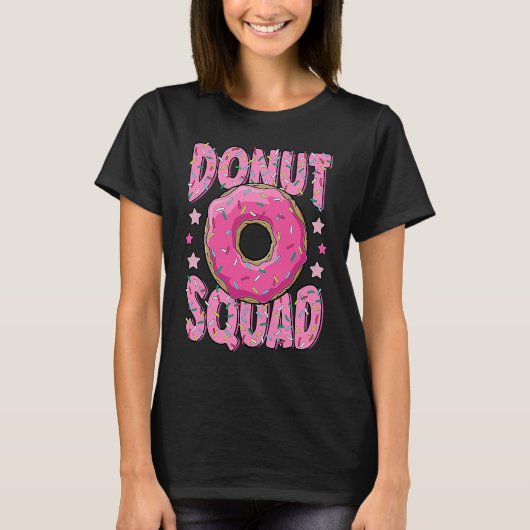 Pink Donut Squad Sprinkles Donut  Matching Donut P Tシャツ (正面)