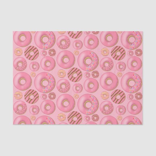 Pink Donuts Assorted Pattern 薄葉紙 (正面)