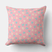 Pink Doodle Pillow クッション (正面)