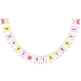 Pink dragon バンティングフラッグ