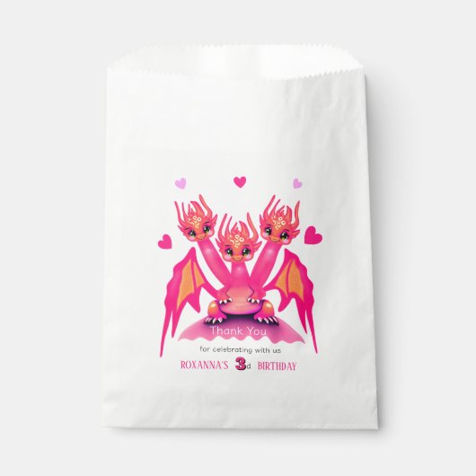 Pink dragon フェイバーバッグ (正面)