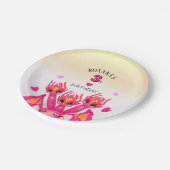 Pink dragon ペーパープレート (アングル)