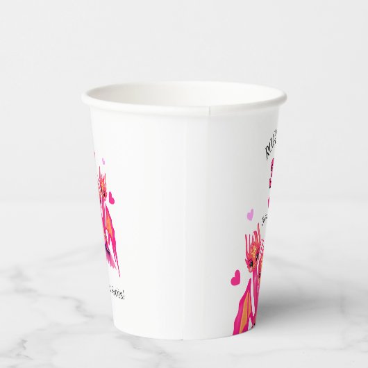 Pink dragon 紙コップ (右)