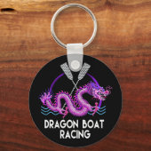 Pink Dragon Boat Racing Keychain キーホルダー (正面)