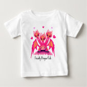 Pink dragons ベビーTシャツ (正面)