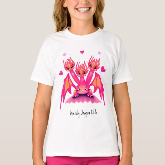 Pink dragons tシャツ (正面)