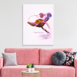 Pink Dream Flowers – Elegant Fantasy Nature キャンバスプリント