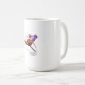 Pink Dream Flowers – Elegant Fantasy Nature コーヒーマグカップ (正面右)