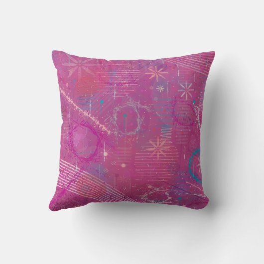 Pink Dreams Abstract  クッション (裏面)