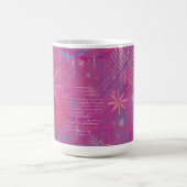 Pink Dreams Abstract  コーヒーマグカップ (中央)
