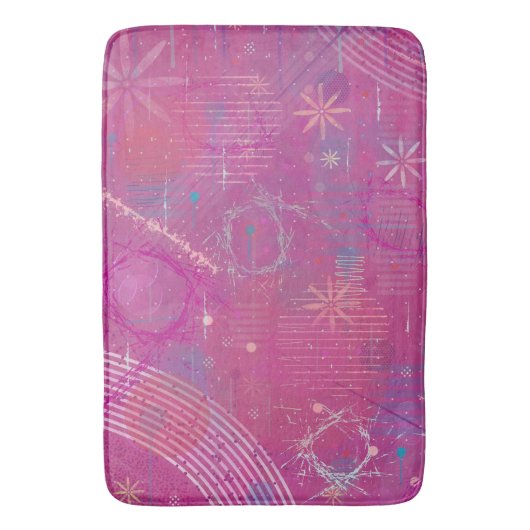 Pink Dreams Abstract  バスマット (正面縦)