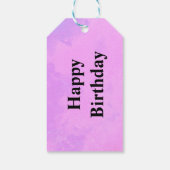 Pink Dreamy Cloud Effect  ギフトタグ (裏面)