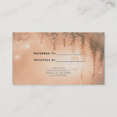 Pink Dreamy Forest素朴 Refer a Friend Client 紹介カード (裏面)