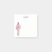 Pink dress post-it notes ポストイット (正面)