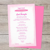 Pink Eagle Court of Honor Ceremony Program チラシ