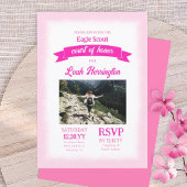 Pink Eagle Scout Court of Honor Ceremony Party