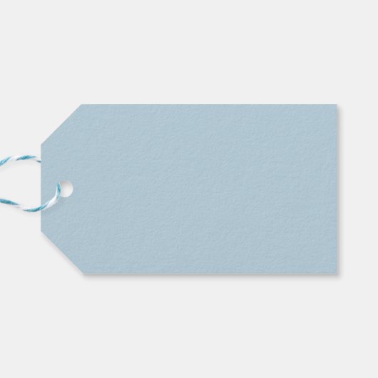Pink Easter Egg on Light Blue ギフトタグ (裏面横)
