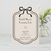 Pink elegant bridal shower invitation 招待状 (スタンド正面)