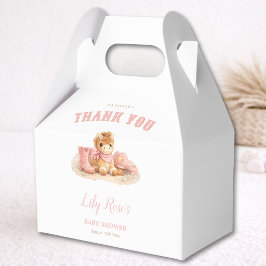 Pink Elegant Little Cowgirl Baby Girl Shower Favor フェイバーボックス
