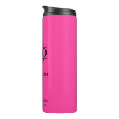 Pink Elegant Promotional Company Business Logo タンブラー (回転右)