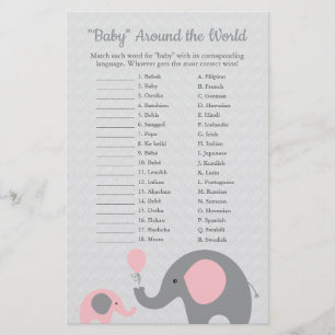 Pink ElephantベビーAround the World Translation チラシ