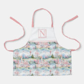 Pink Enchanting Castle Landscape - Customized エプロン (正面)