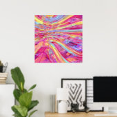 Pink Escape Print ポスター (ホームオフィス)