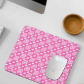 Pink Ethnic Pattern Mouse Pad マウスパッド