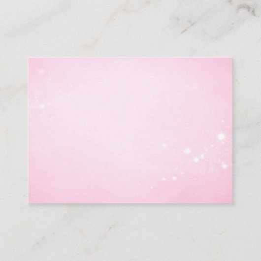 pink eyelashes makeup business card 名刺 (裏面)