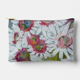 Pink Faces by Lydias Art Sangria アクセサリーポーチ