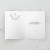 Pink Fairy Floral Cross on Your Christening Day カード (内部)