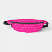 Pink Fanny Packのビジネスロゴシームレスパターン ファニーパック (正面)