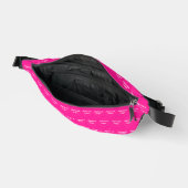 Pink Fanny Packのビジネスロゴシームレスパターン ファニーパック (見開き)