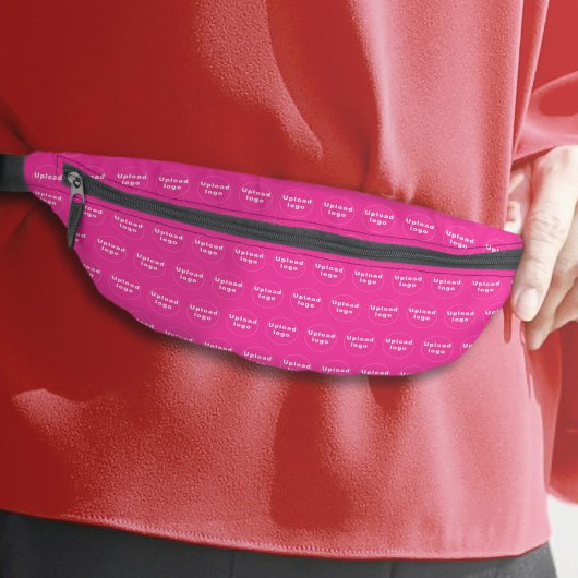 Pink Fanny Packのビジネスロゴシームレスパターン ファニーパック