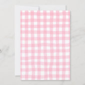 Pink Farm Calling All Party Animals Girl Birthday 招待状 (裏面)