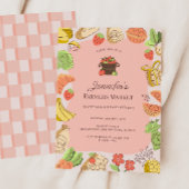 Pink Farmers Market Organic Farm Fresh Birthday 招待状