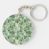 Pink Faux Alligator Animal キーホルダー (裏面)