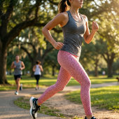 Pink Faux Denim レギンス