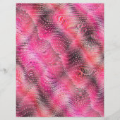 Pink Faux Snakeskin Scrapbook Paper 2-Sided Page (正面)