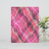 Pink Faux Snakeskin Scrapbook Paper 2-Sided Page (スタンド正面)