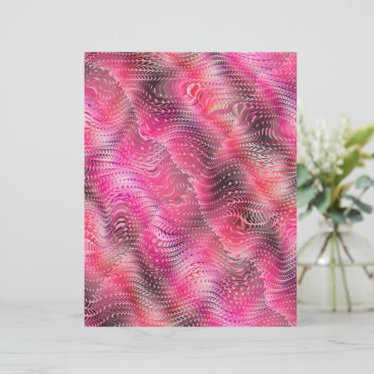 Pink Faux Snakeskin Scrapbook Paper 2-Sided Page (スタンド正面)